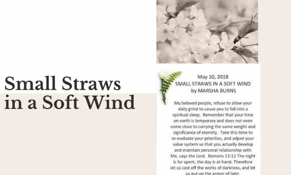 Small Straws in a Soft Wind
